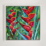 Charger l'image dans la galerie, Détail de peinture florale exotique par l'artiste Tylaya.