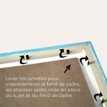 Charger l'image dans la galerie, Cadre photo standard en bois Blanc – Verre – Profil 18×20 mm