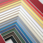 Charger l'image dans la galerie, Passe-partout sur mesure – marge 3, 5, 10 ou 15 CM – Disponible en 18 coloris variés