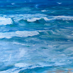 Charger l'image dans la galerie, Tableau tropical, océan et plage recouverte de palmiers, pour une déco murale exotique et dépaysante.