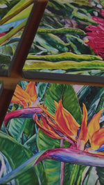 Charger et lire la vidéo dans la visionneuse de la Galerie, Peinture Oiseaux de paradis Tableau fleurs tropicales