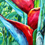 Charger l'image dans la galerie, Peinture végétale expressive aux reflets lumineux et teintes vives.