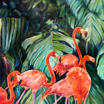Charger l'image dans la galerie, Peinture flamants roses Tableau Oiseaux exotiques