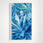 Charger l'image dans la galerie, deco palmier Peinture nature des feuilles tropicales de la plante Aloe vera, un tableau pour une déco murale exotique