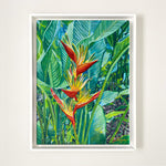 Charger l'image dans la galerie, Tableau nature Fleurs tropicales Héliconias