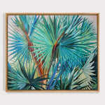Charger l&#39;image dans la galerie, Tableau palmiers tropicaux Peinture feuilles de palmier
