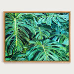 Charger l'image dans la galerie, Tableau jungle Peinture botanique feuilles exotiques de monstera
