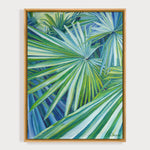 Charger l'image dans la galerie, Peinture palmier et nature de feuilles tropicales, un tableau poster exotique colorée.