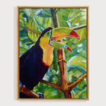 Charger l'image dans la galerie, Tableau multicolore toucan Peinture oiseau exotique