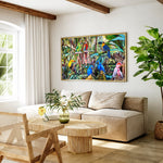 Charger l'image dans la galerie, Peinture nature tropicale Tableau perroquets, toucans et cacatoès