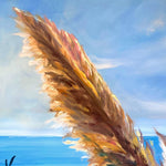 Charger l'image dans la galerie, Tableau nature sauvage Herbes de la Pampa face à l’océan