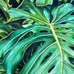 Charger l'image dans la galerie, Tableau jungle Peinture botanique feuilles exotiques de monstera