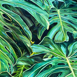 Charger l'image dans la galerie, Tableau jungle Peinture botanique feuilles exotiques de monstera