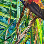 Charger l'image dans la galerie, Tableau peinture Perruche soleil Aratinga solstitialis