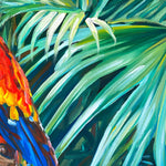 Charger l'image dans la galerie, Tableau tropical Oiseaux exotiques Perroquet Ara Macao rouge