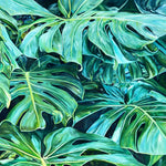 Charger l'image dans la galerie, Tableau jungle Peinture botanique feuilles exotiques de monstera