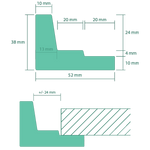 Charger l'image dans la galerie, Cadre américain american box pour encadrer œuvres d’art, tableaux sur toile, le matériel beaux-art indispensable pour un encadrement de qualité des châssis entoilés
