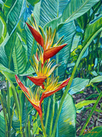 Charger l'image dans la galerie, Tableau nature Fleurs tropicales Héliconias
