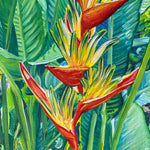Charger l'image dans la galerie, Tableau nature Fleurs tropicales Héliconias