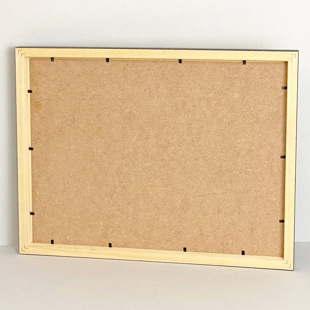 Cadre photo standard en bois Noir – Verre – Profil 18×20 mm