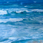 Charger l&#39;image dans la galerie, Tableau tropical, océan et plage recouverte de palmiers, pour une déco murale exotique et dépaysante.
