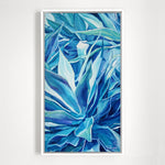 Charger l&#39;image dans la galerie, deco palmier Peinture nature des feuilles tropicales de la plante Aloe vera, un tableau pour une déco murale exotique
