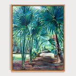 Charger l&#39;image dans la galerie, Tableau tropical Jardin botanique Peinture palmiers
