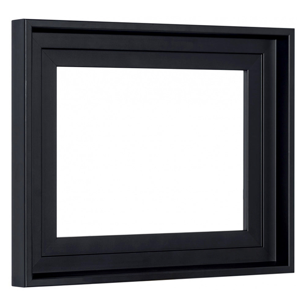 Marco Americano En Madera Con Acabado Satinado Negro – Caja Americana Para Cuadros
