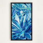 Charger l&#39;image dans la galerie, Peinture nature des feuilles tropicales de la plante Aloe vera, un tableau pour une déco murale exotique
