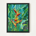 Charger l&#39;image dans la galerie, Tableau nature Fleurs tropicales Héliconias
