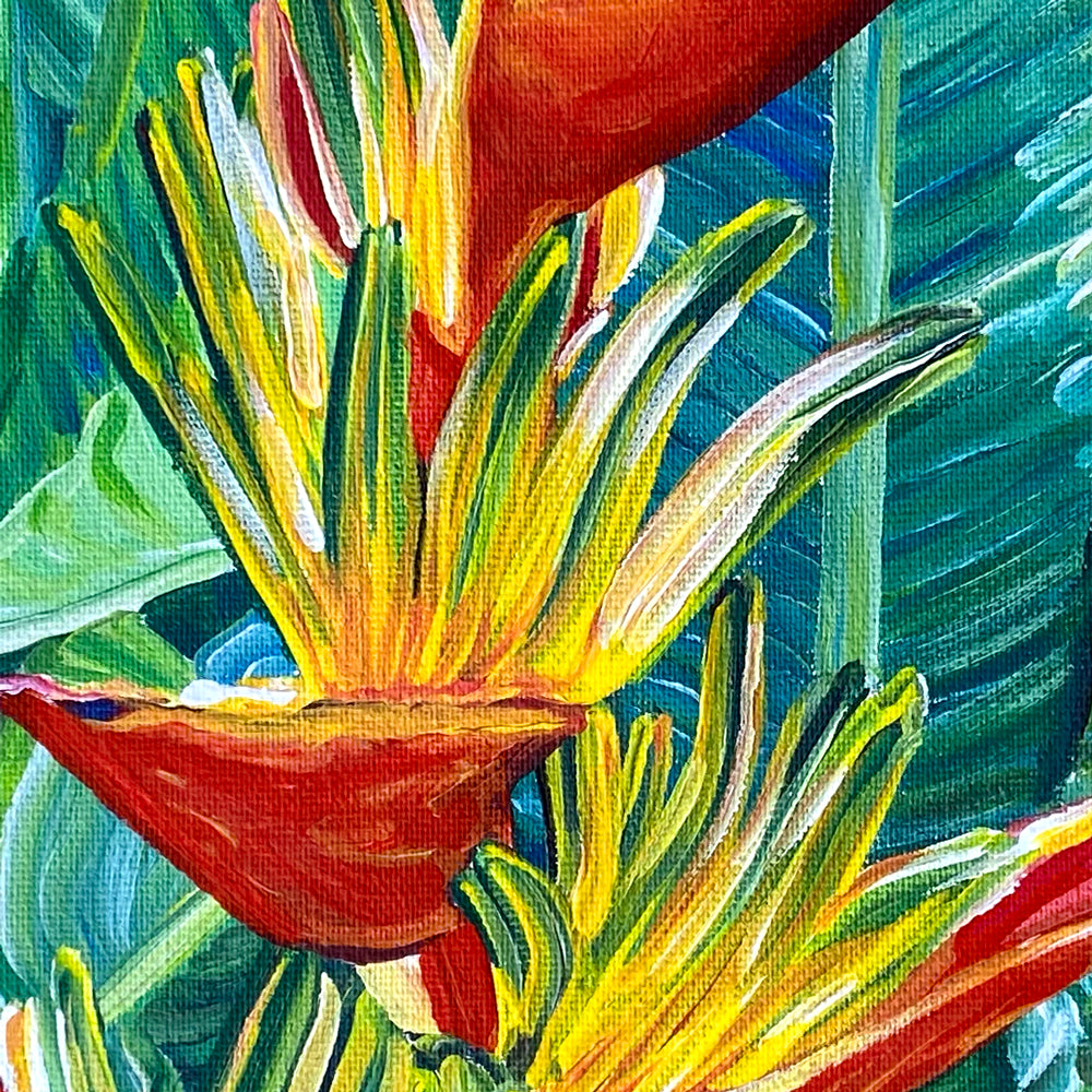 Tableau nature  Ananas tropical et coloré pour déco murale – Tylaya